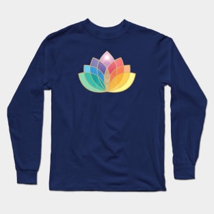 Lotus Flower with a Spot of Light Long Sleeve T-Shirt